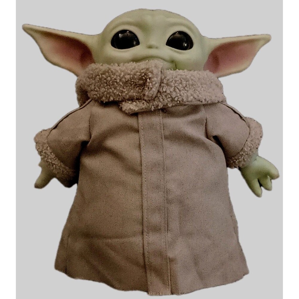 STARWARS  12" BABY YODA Doll- THE MANDALORIAN-HARD PLASTIC/PLUSH Mattel DOLL